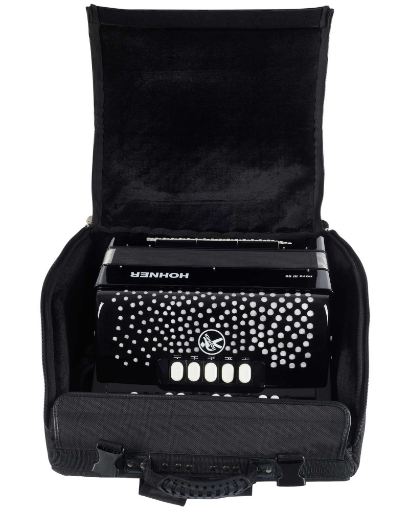 Hohner Nova III 96 black, B-stepped