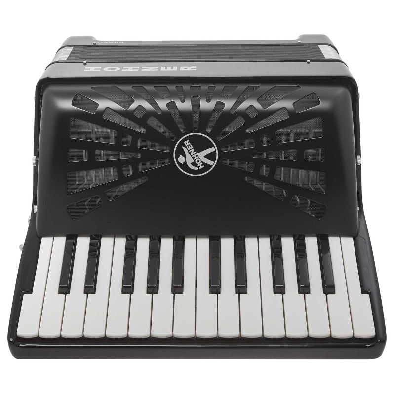 Hohner Bravo I 49 F, black (SilentKey)