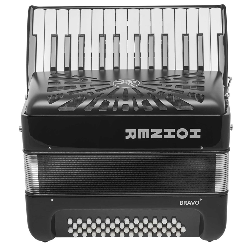 Hohner Bravo I 49 F, black (SilentKey)