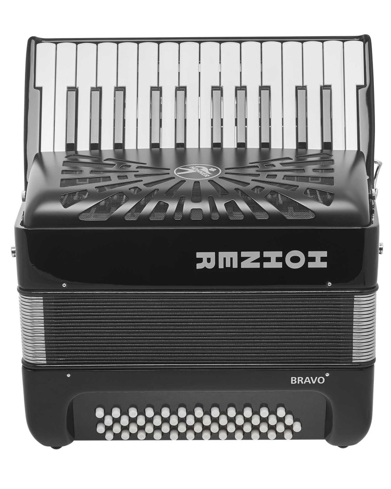 Hohner Bravo I 49 F, black (SilentKey)