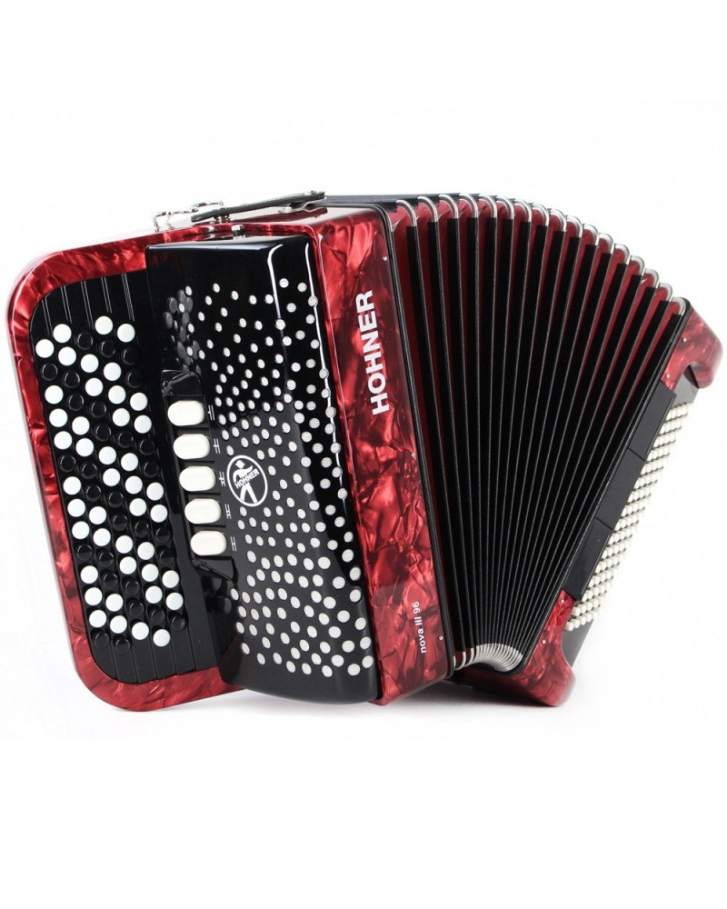 Hohner Nova III 96 red, B-stepped