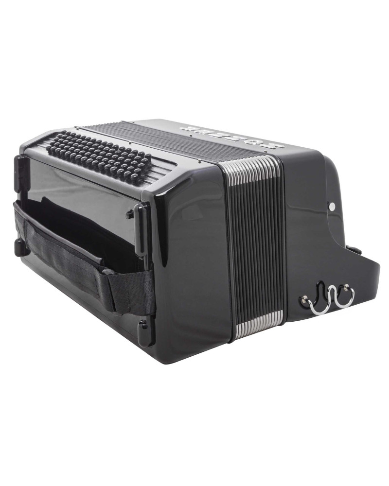 Hohner Fun Nova II 80 light, black celluloid, B-stepped