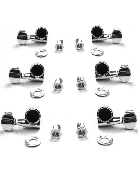 Ibanez 1B-2MH1CG2L6C die-cast machine head set L*6 - chrome for selected SIGNATURE/X/GIO/RC/SA models