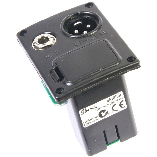 Ibanez 1B-5AJB05F Output Jack & Battery holder combo unit with XLR - for SRTC preamp