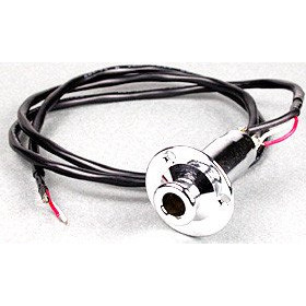 Ibanez 1B-5AJK06B jack socket strap pin AEQ-SS - for AEB / AEG / AEL / AW - chrome
