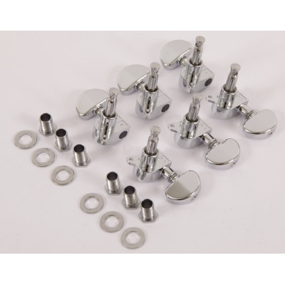 Ibanez 1B-5AMH35B E-Guitar machine head tuner set - 3 x left/3 x right in chrome