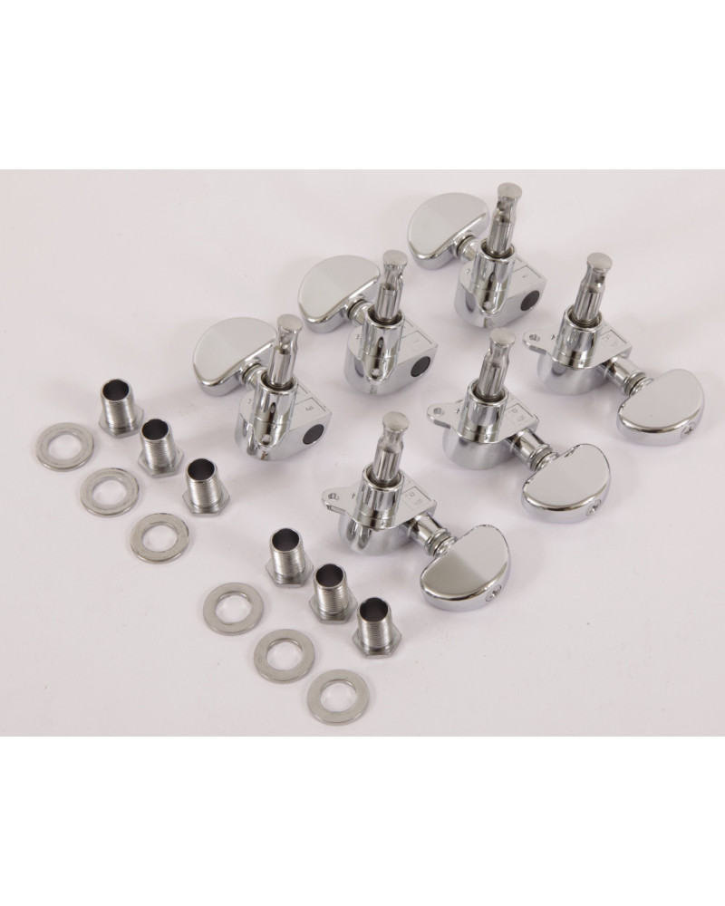 Ibanez 1B-5AMH35B E-Guitar machine head tuner set - 3 x left/3 x right in chrome