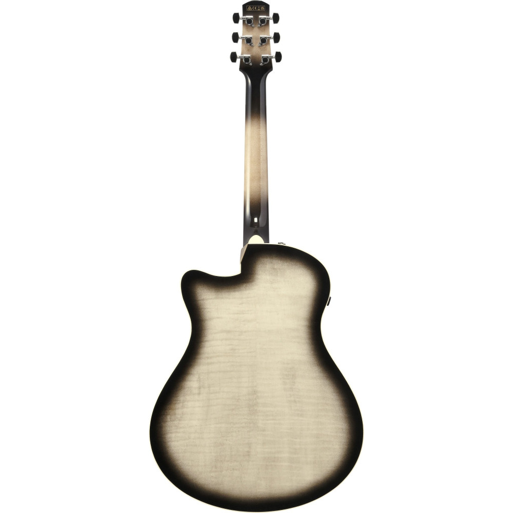 Ibanez 1B-AAM370M1CE Advanced Acoustic AAM Acoustic Guitar 6-String - Transparent Panda High Gloss