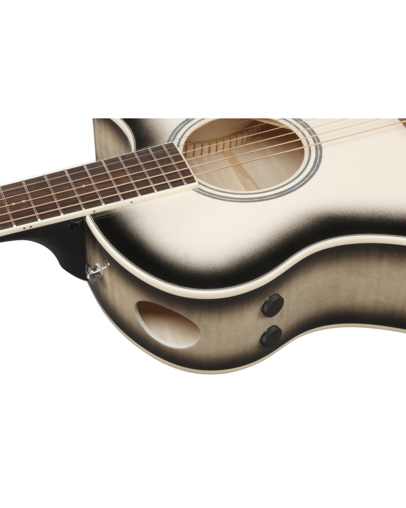 Ibanez 1B-AAM370M1CE Advanced Acoustic AAM Acoustic Guitar 6-String - Transparent Panda High Gloss