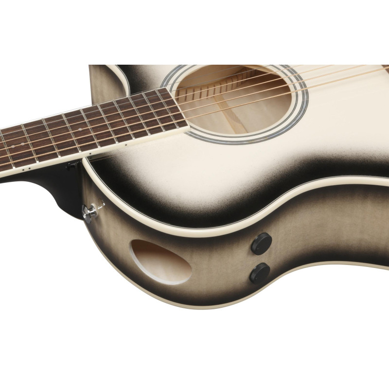Ibanez 1B-AAM370M1CE Advanced Acoustic AAM Acoustic Guitar 6-String - Transparent Panda High Gloss
