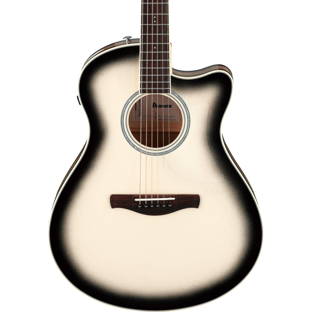 Ibanez 1B-AAM370M1CE Advanced Acoustic AAM Acoustic Guitar 6-String - Transparent Panda High Gloss