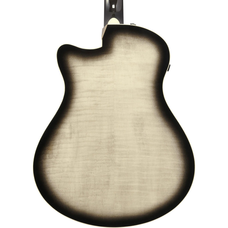 Ibanez 1B-AAM370M1CE Advanced Acoustic AAM Acoustic Guitar 6-String - Transparent Panda High Gloss