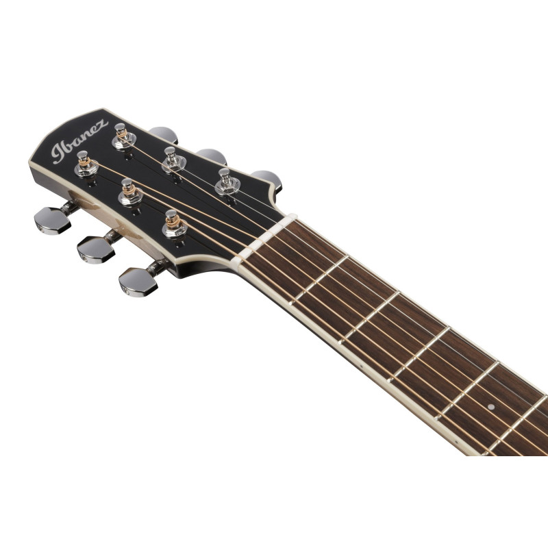 Ibanez 1B-AAM370M1CE Advanced Acoustic AAM Acoustic Guitar 6-String - Transparent Panda High Gloss