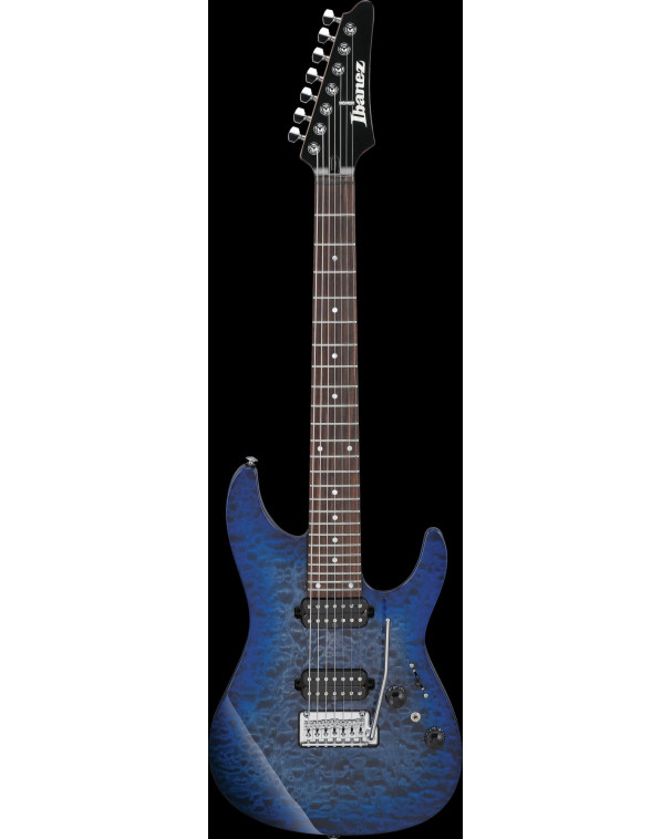 Ibanez 1B-AZ427P2QMT Premium AZ Electric Guitar 7-String - Twilight Blue Burst + Gig Bag