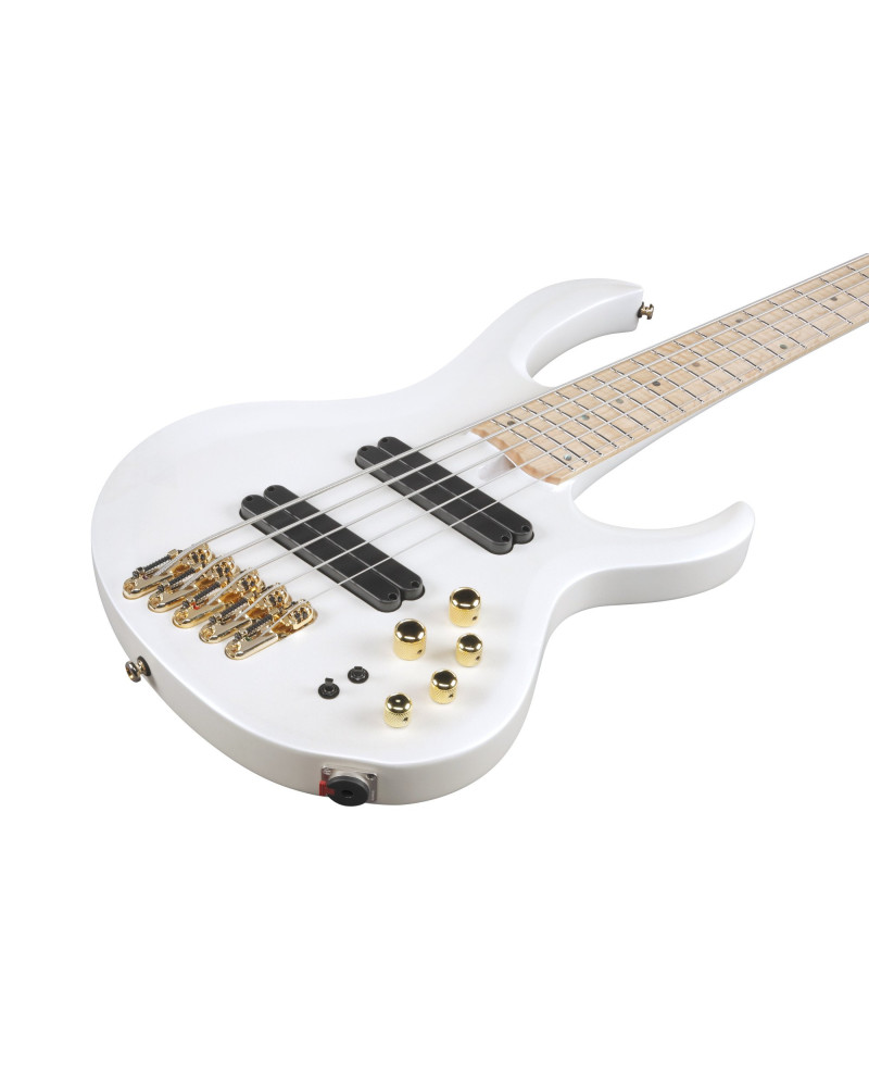 Ibanez 1B-BTB605MLMP Bass Workshop 5-String - Pearl White Matte Multi-Scale