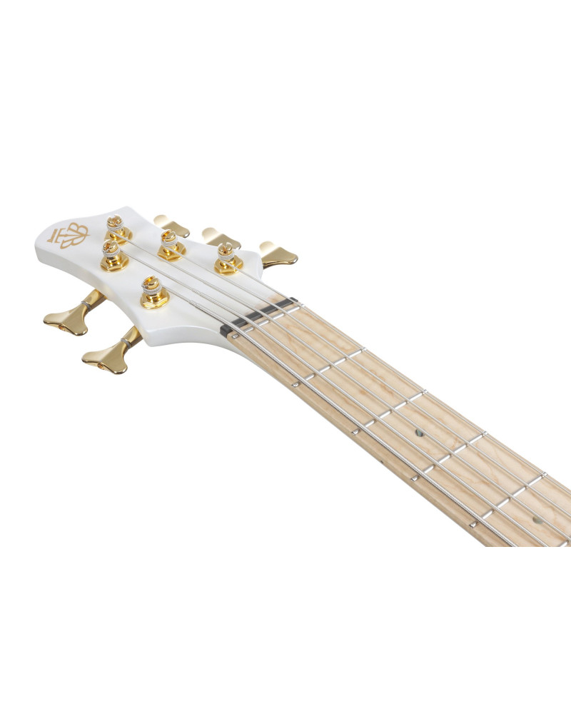 Ibanez 1B-BTB605MLMP Bass Workshop 5-String - Pearl White Matte Multi-Scale