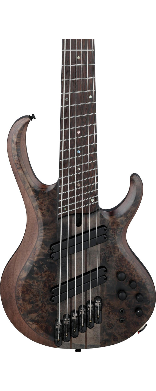 Ibanez 1B-BTB806MSTG BTB Series E-Bass 6 String Multiscale - Transparent Gray Flat + Case