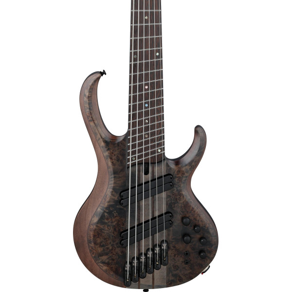 Ibanez BTB806MS-TGF Bass Workshop BTB Electric Bass 6-String Multi Scale - Transparent Gray Flat + Case