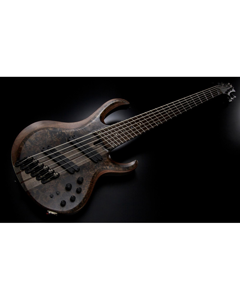 Ibanez BTB806MS-TGF Bass Workshop BTB Electric Bass 6-String Multi Scale - Transparent Gray Flat + Case