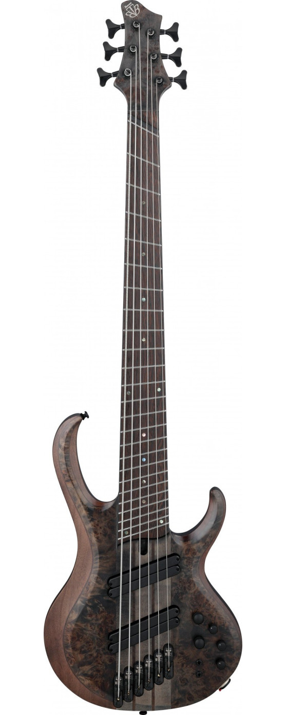 Ibanez 1B-BTB806MSTG BTB Series E-Bass 6 String Multiscale - Transparent Gray Flat + Case