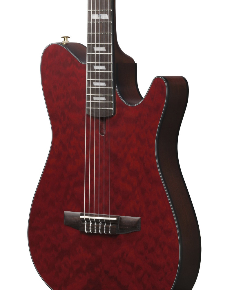 Ibanez 1B-FRH20QMNWR FRH Nylon String Guitar 6-String - Wine Red Low Gloss