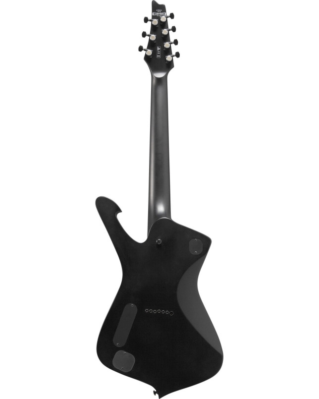 Ibanez 1B-ICTB721BKF Iron Label Iceman E-Guitar 7 String - Black Flat