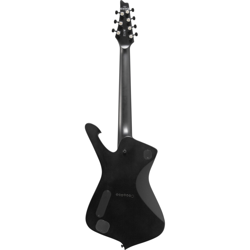 Ibanez 1B-ICTB721BKF Iron Label Iceman E-Guitar 7 String - Black Flat