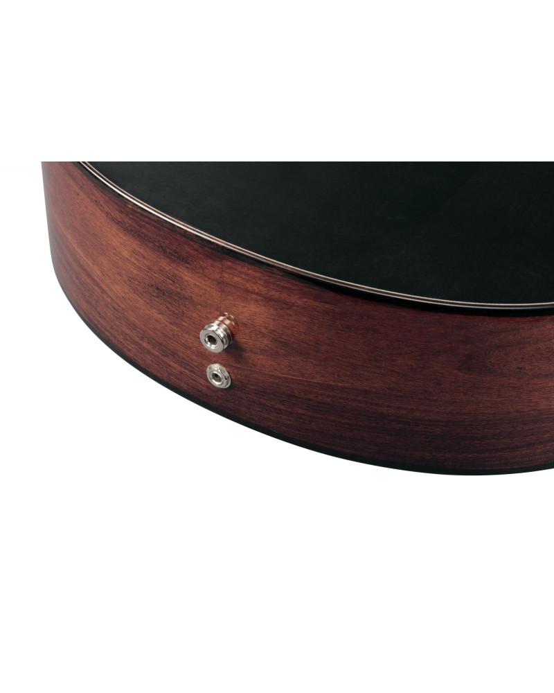 Ibanez JGM5-BSN Jon Gomm Signature Acoustic Guitar 6-String - Black Satin Top / Natural High Gloss Back and Sides + Gig 