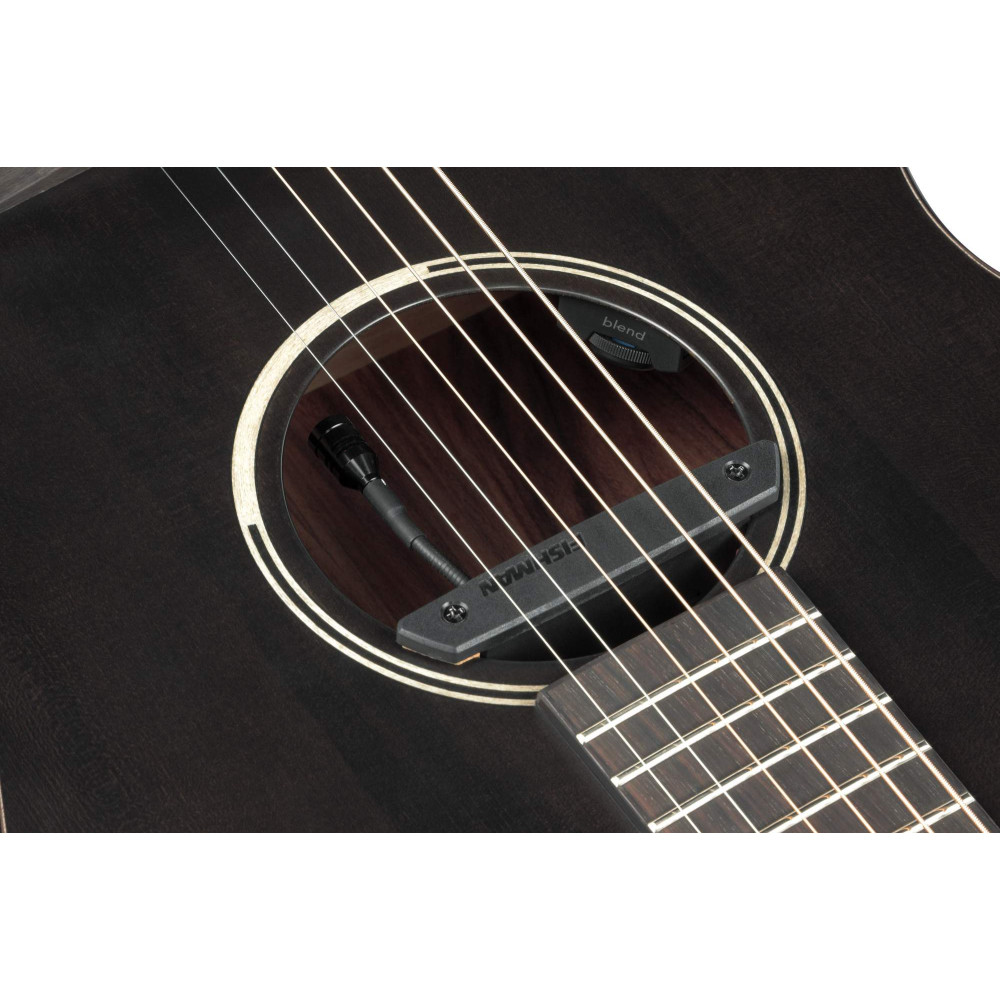 Ibanez 1B-JGM5-BSN Jon Gomm Signature Acoustic Guitar 6-String - Black Satin Top / Natural High Gloss Back and Sides + G