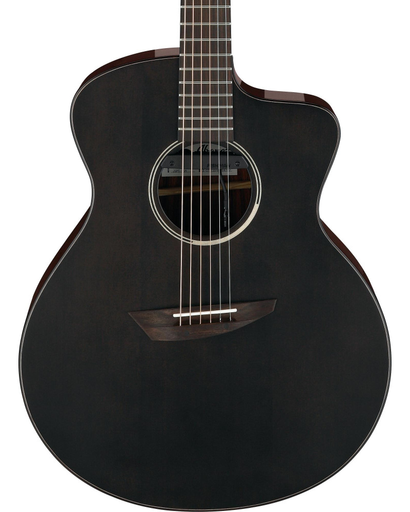 Ibanez JGM5-BSN Jon Gomm Signature Acoustic Guitar 6-String - Black Satin Top / Natural High Gloss Back and Sides + Gig 