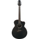 Ibanez 1B-JGM5-BSN Jon Gomm Signature Acoustic Guitar 6-String - Black Satin Top / Natural High Gloss Back and Sides + G
