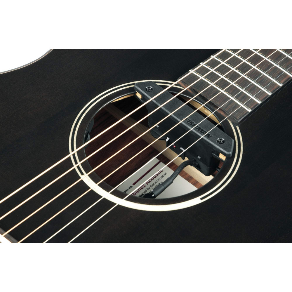 Ibanez 1B-JGM5-BSN Jon Gomm Signature Acoustic Guitar 6-String - Black Satin Top / Natural High Gloss Back and Sides + G