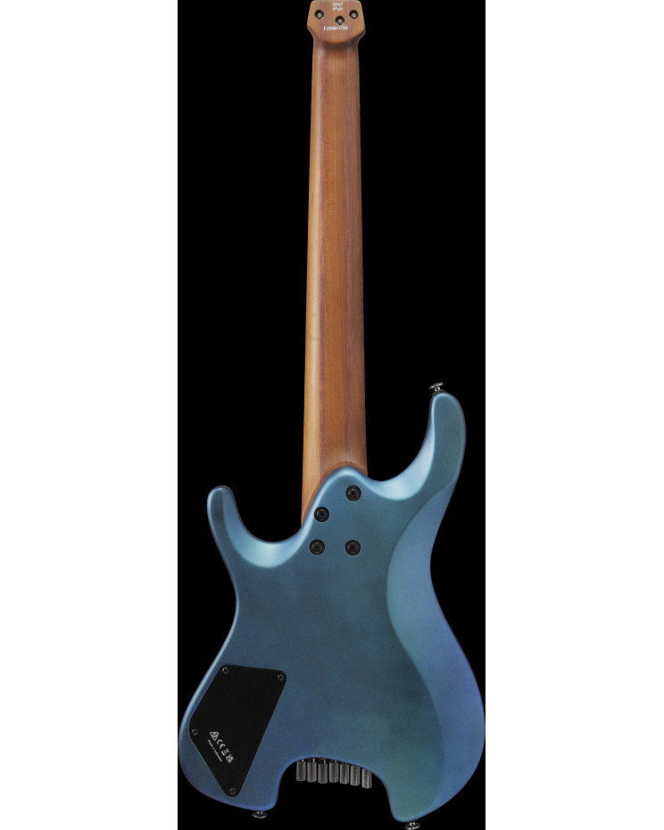 Ibanez 1B-Q547-BMM Quest Electric Guitar 7-String - Blue Chameleon Metallic Matte + Gig Bag