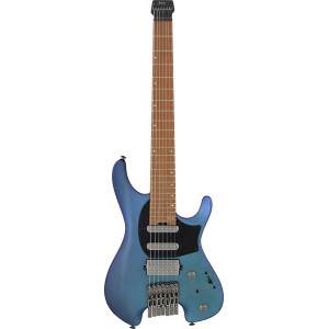 Ibanez 1B-Q547-BMM Quest Electric Guitar 7-String - Blue Chameleon Metallic Matte + Gig Bag