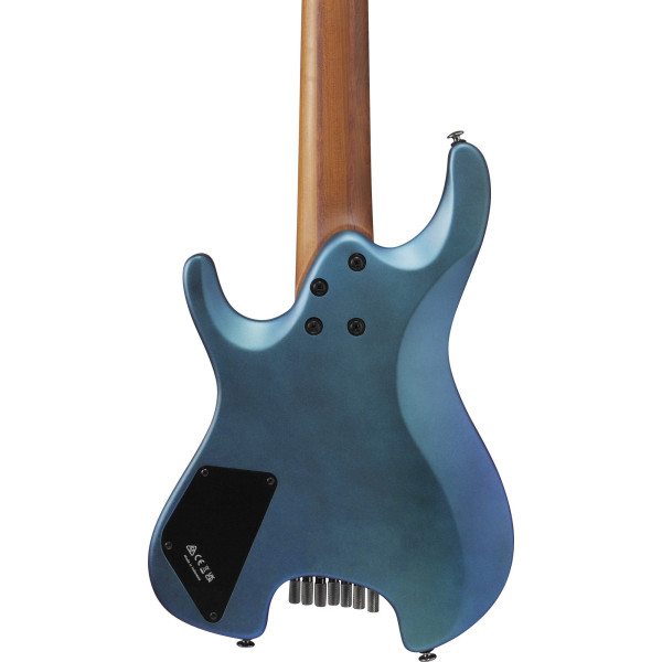 Ibanez 1B-Q547-BMM Quest Electric Guitar 7-String - Blue Chameleon Metallic Matte + Gig Bag