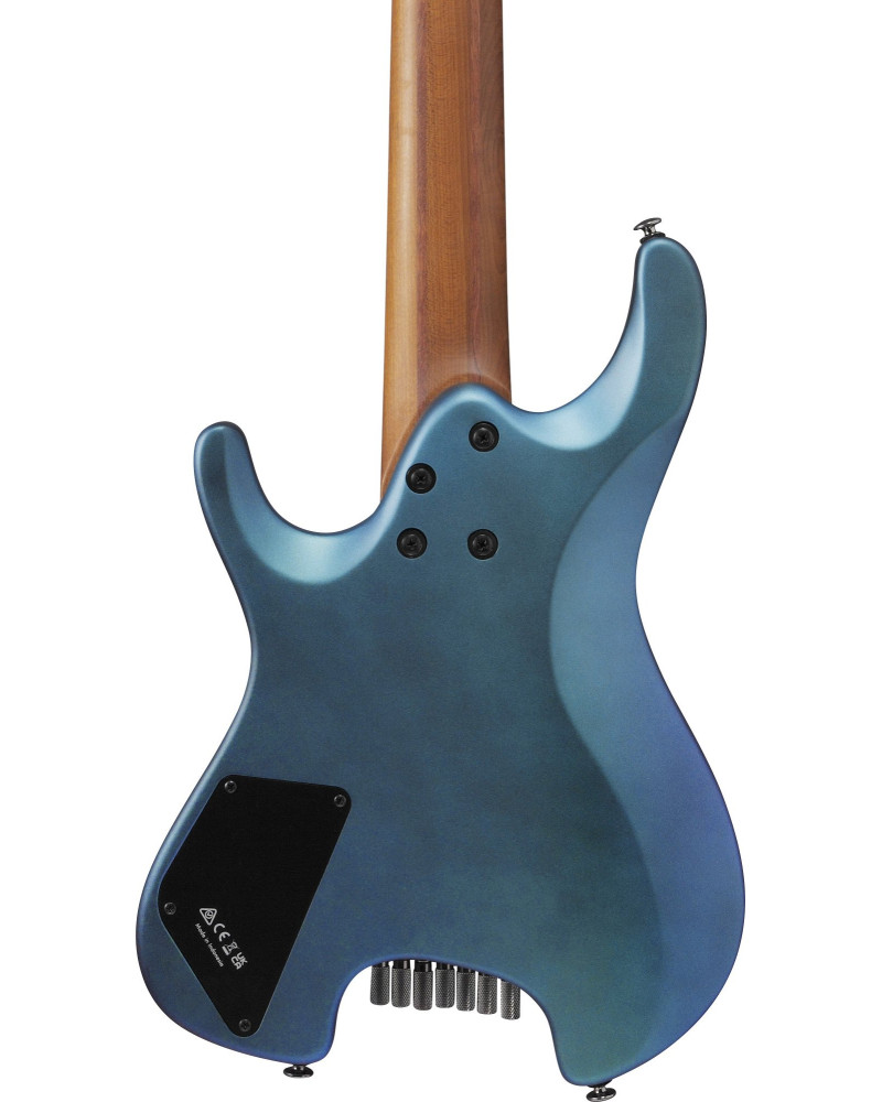 Ibanez 1B-Q547-BMM Quest Electric Guitar 7-String - Blue Chameleon Metallic Matte + Gig Bag