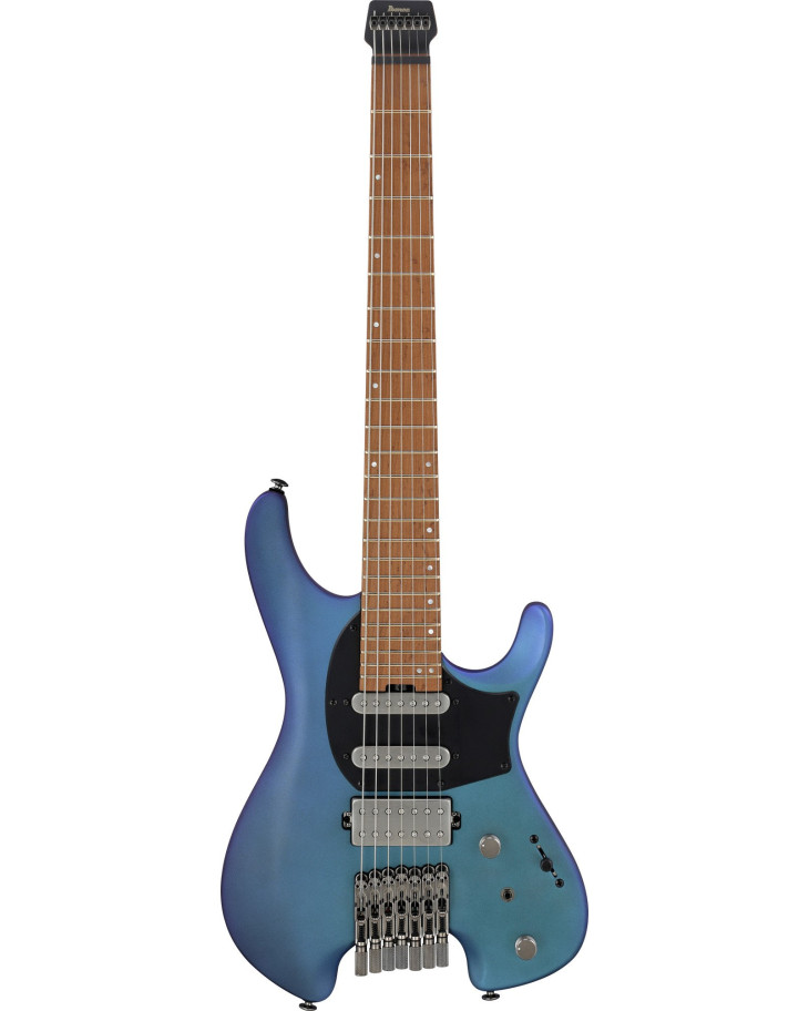 Ibanez 1B-Q547-BMM Quest Electric Guitar 7-String - Blue Chameleon Metallic Matte + Gig Bag