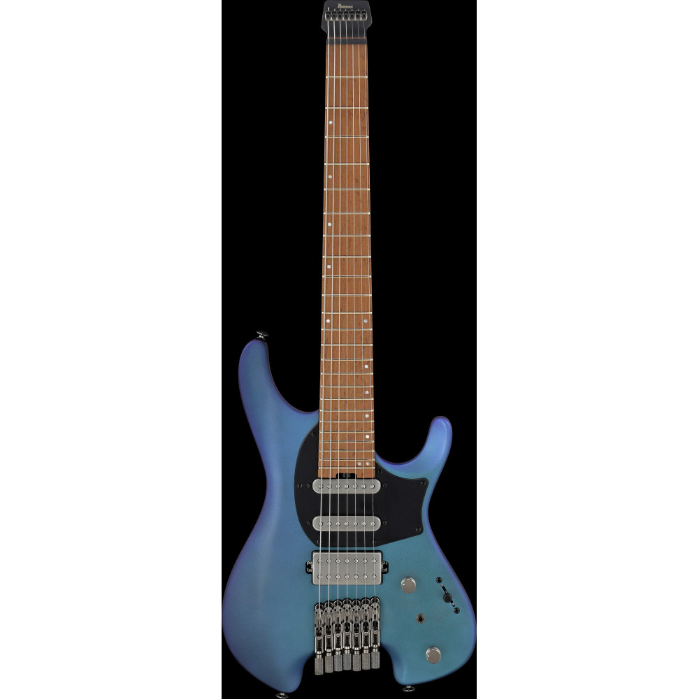 Ibanez 1B-Q547-BMM Quest Electric Guitar 7-String - Blue Chameleon Metallic Matte + Gig Bag