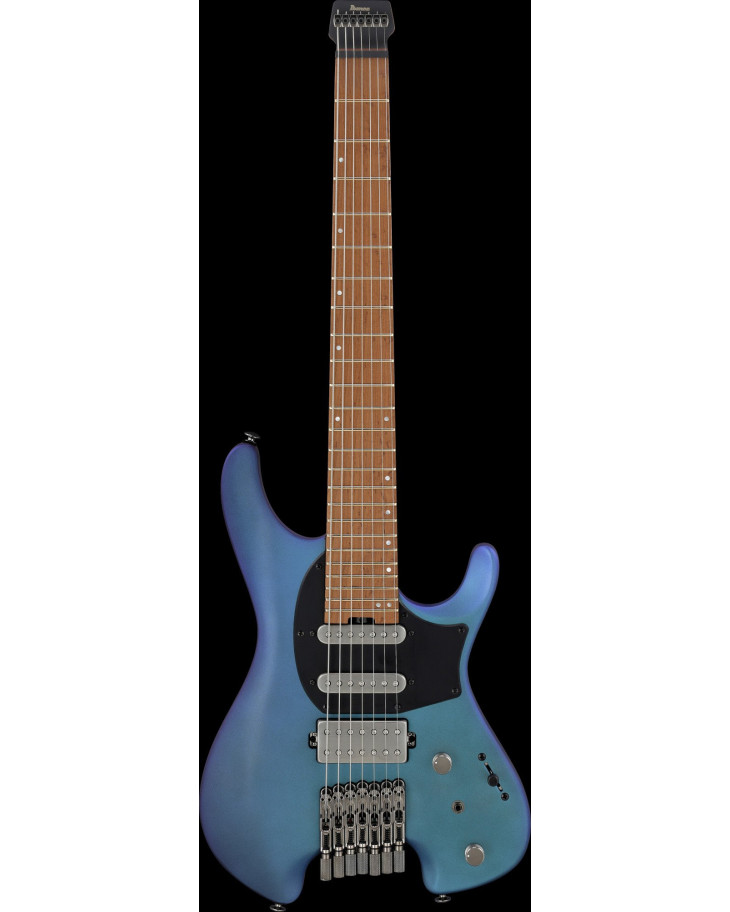 Ibanez 1B-Q547-BMM Quest Electric Guitar 7-String - Blue Chameleon Metallic Matte + Gig Bag