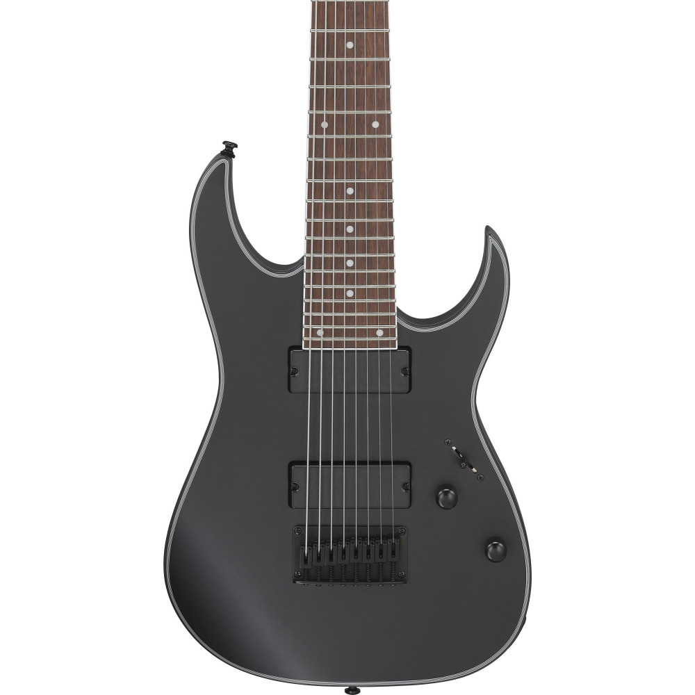 Ibanez 1B-RG8EX-BKF RG Electric Guitar 8-String - Black Flat
