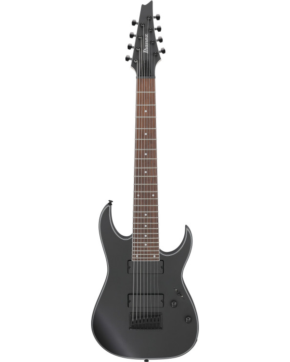 Ibanez 1B-RG8EX-BKF RG Electric Guitar 8-String - Black Flat
