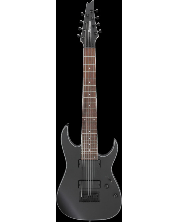 Ibanez 1B-RG8EX-BKF RG Electric Guitar 8-String - Black Flat