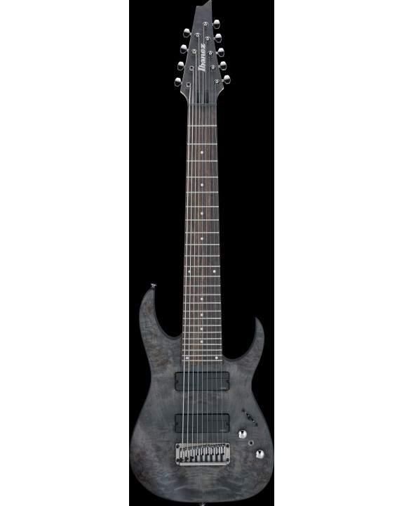 Ibanez 1B-RG9PB-TGF Axe Design Lab RG Electric Guitar 9-String - Transparent Gray Flat