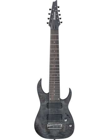 Ibanez 1B-RG9PB-TGF Axe Design Lab RG Electric Guitar 9-String - Transparent Gray Flat