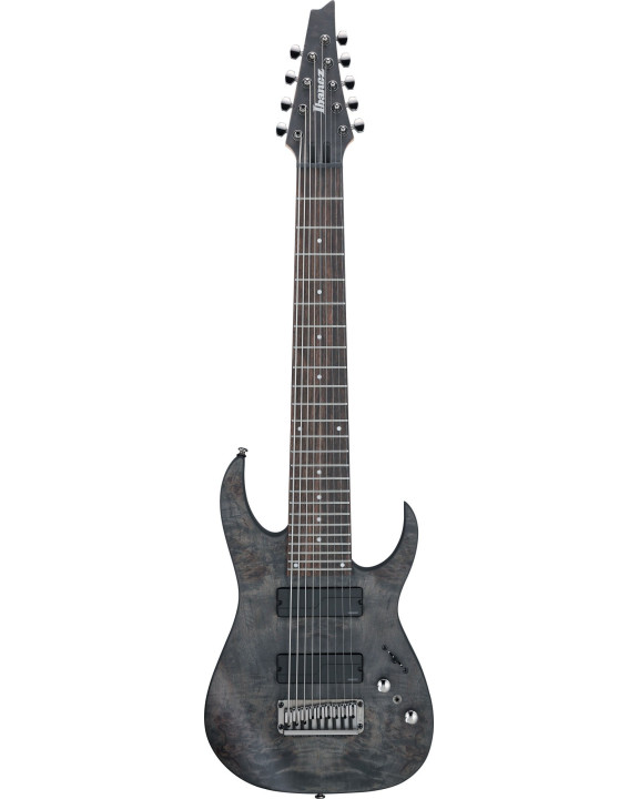 Ibanez 1B-RG9PB-TGF Axe Design Lab RG Electric Guitar 9-String - Transparent Gray Flat