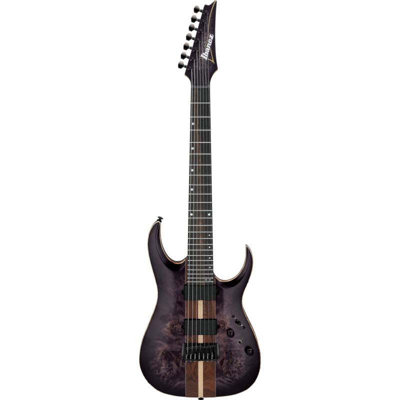 Ibanez 1B-RGA217P1PB Premium RGA Electric Guitar 7-String - Deep Twilight Burst Low Gloss + Gig Bag