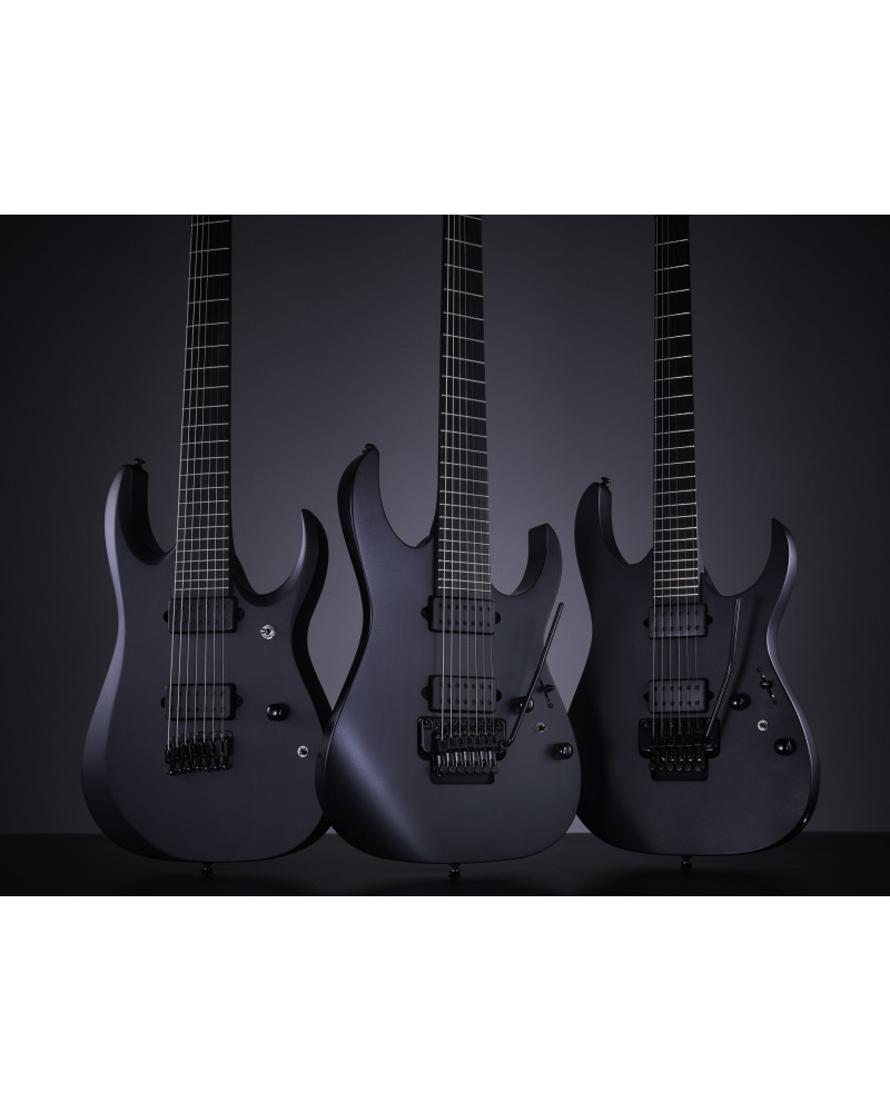 Ibanez 1B-RGRB620BKF Iron Label RGR Electric Guitar 6-String - Black Flat