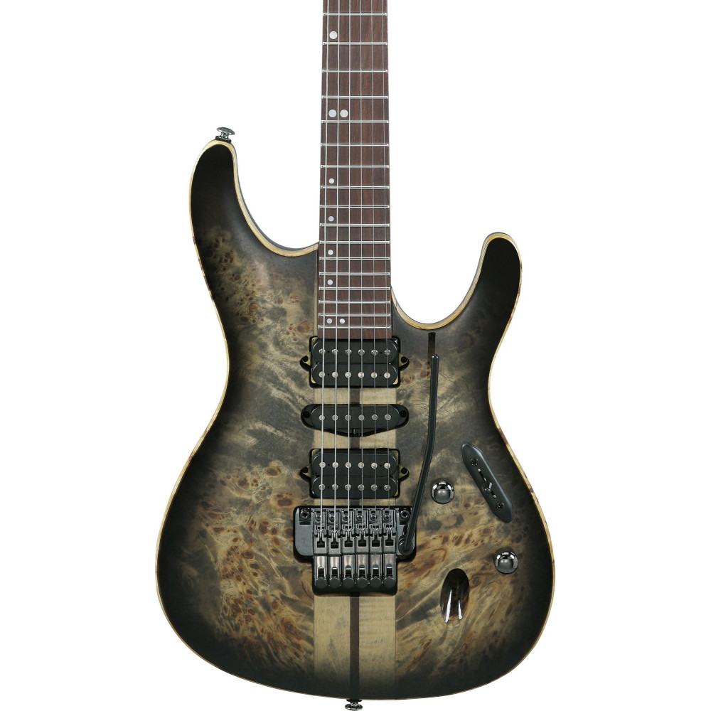 Ibanez 1B-S1070PBZCK Premium S 6-Str Charcoal Black Burst Incl. Gigbag