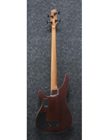 Ibanez SRH500F-NNF Bass Workshop SR Semi-Hollow Body Bass 4-String Fretless, AERIUM - Natural Browned Burst Flat