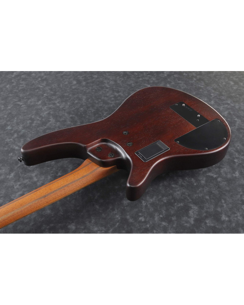 Ibanez SRH500F-NNF Bass Workshop SR Semi-Hollow Body Bass 4-String Fretless, AERIUM - Natural Browned Burst Flat